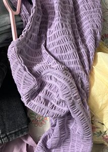 Zudio Purple Smocked Long Sleeve Top