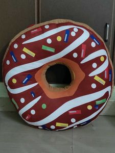 Giant Donut Plush Pillow