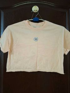 Cropped T-Shirt with back design