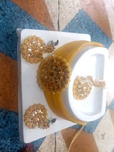 Designer Kundan Necklace & Earring Set