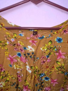 Boho Floral Print Top