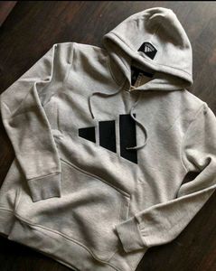 Adidas Grey Hoodie with Logo