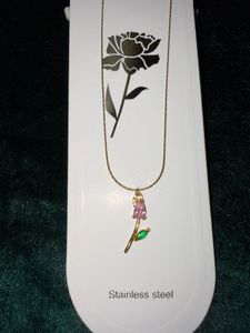 Anti tarnish tulip Necklace &amp; Earring Set🌷