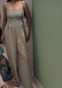 Jumpsuit- Sage green Wide-Leg Jumpsuit