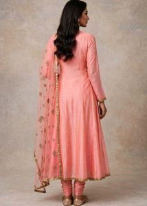 Elegant Pink Embroidered Kurta Set with Dupatta