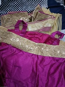 Off Shoulder Stylish Wedding Lehenga In Xl Size