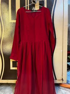 Elegant Red Ethnic Gown