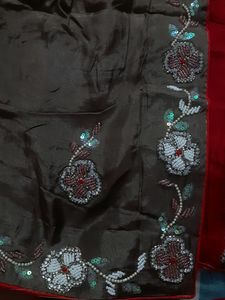Pure Upada Silk Handwork Border Saree