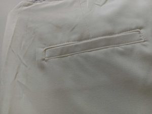 White Wide-Leg Bootcut Pant