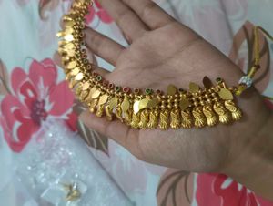 Gold Plated Necklace &amp; Earrings Set