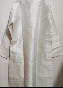 Cream Color Kurta Shining Print For 42 Chest