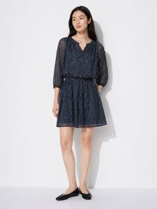 UNIQLO Printed Sheer Dress
