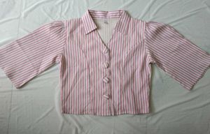 pink striped top 💗