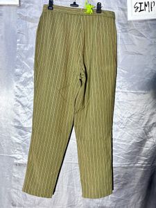Striped Olive Green Trousers