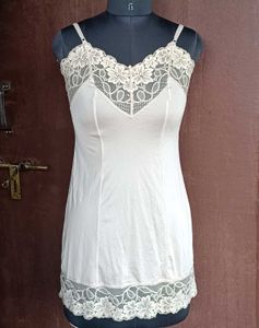 Vintage Lace Trim Slip Dress