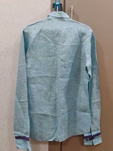 Stylish Blue Embroidered Shirt