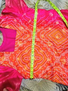 Vibrant Bandhani Print Kurta Silk