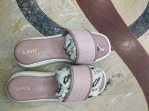 Lavie Pink Slip-On Slides