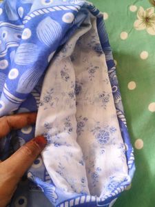 Blue Floral Saree