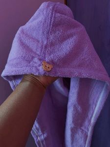Combo silky Sleep Bonnet &amp; Hair Towel Set