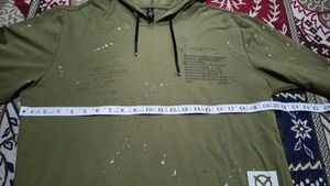 Olive Green Graphic Hoodie