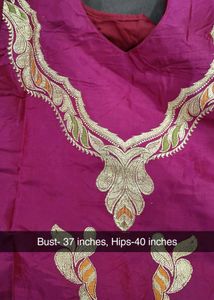 Maroon Banarasi Pant Suit