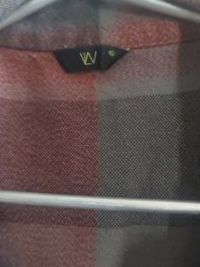 Vintage Plaid Button-Up Long Shirt Jacket