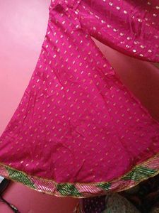 Vibrant Pink Embroidered Ethnic Wear Set