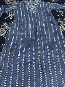 Blue Printed Kurta