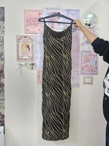 Zebra Print Maxi Dress