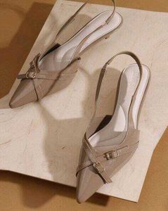 Elegant Taupe Slingback Heels