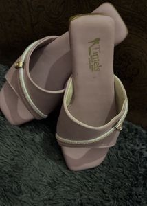 Stylish Pink Slip-On Sandals with Embellishments