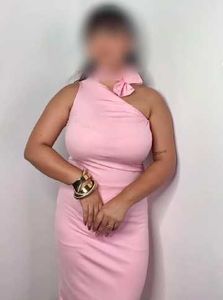 Elegant Pink One-Shoulder Dress