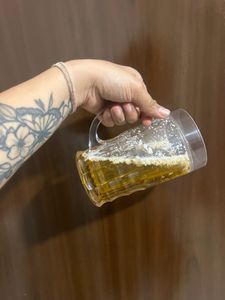Beer Mug with Handle Decore