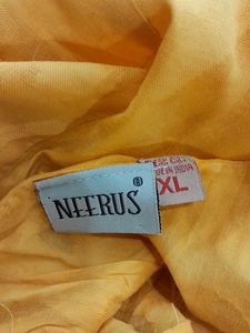 Mustard Fellow Embroidered Kurta For Women's