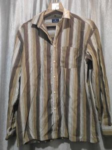 Men's Striped Button-Down Shirt