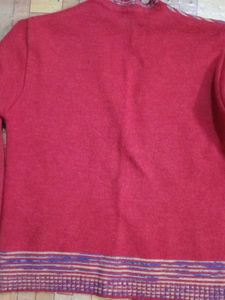 Red Knitted Cardigan