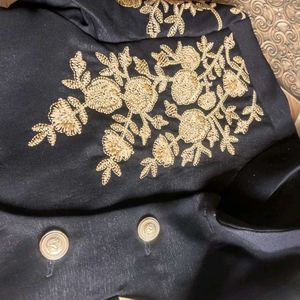 kid's Embroidered Sherwani Style Jacket