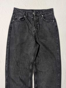 H&amp;M Men's Wide Leg Washed Jeans