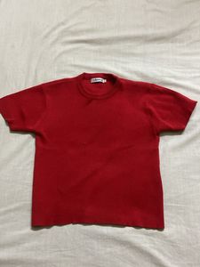 Red Short Sleeve Crew Neck T-Shirt