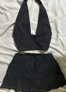 Y2k Grey Co-ord Set 🎀