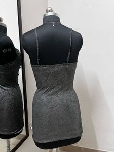 Padded Glitter Shimmer Bodycon Dress