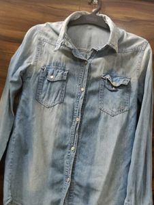 Denim Button-Down Shirt