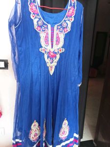 Embroidered Blue Kurta