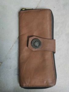 Classic Brown IMPORTED PURE LEATHER Clutch