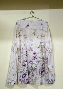 Floral Print Long Sleeve Blouse