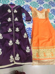 Ethnic Kurtis - Purple & Orange fix price