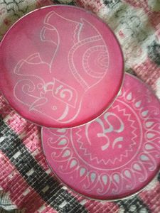 Decorative Om and Elephant Coasters