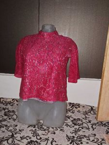 Chic Lace Mock Neck Top