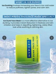 Hyphen Ice Dunk Instant Cooling Face Mask